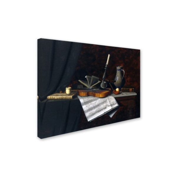 William Michael Harnett 'Still Life With The Toledo Blade' Canvas Art,14x19